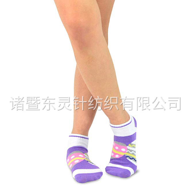 Dongling Women's Easter DAY Fashion Invisible Boat Socks 6 Pairs