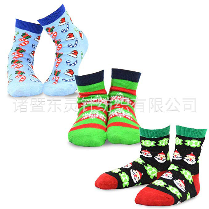 Dongling Christmas kids cotton socks