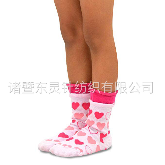 東(dōng)靈 女(nǚ)童棉質卷筒襪，6 雙裝