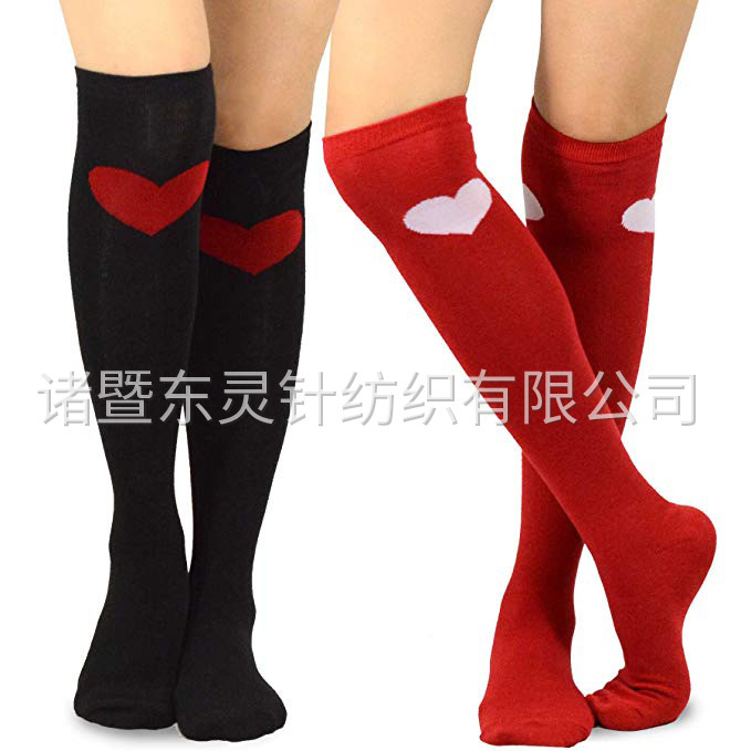 東(dōng)靈 情人(rén)節 LOVE 女(nǚ)式船(chuán)襪2雙裝