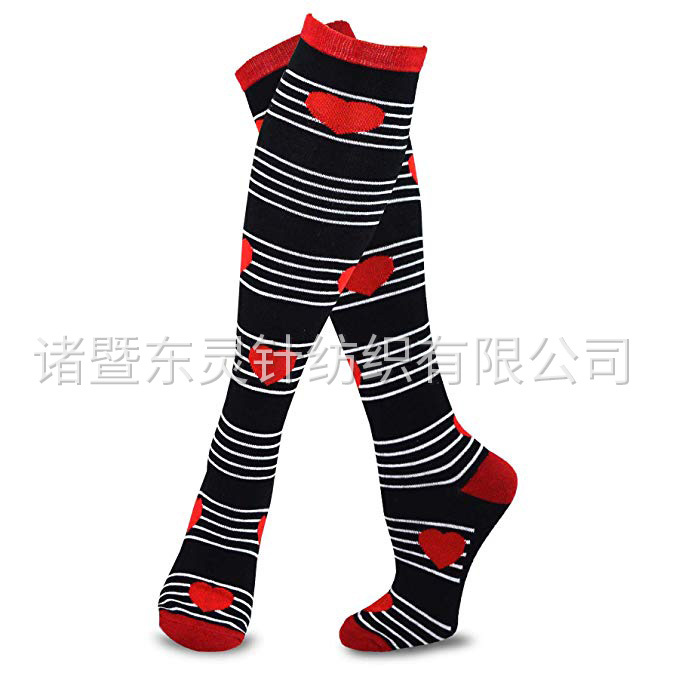 東(dōng)靈 情人(rén)節 LOVE 女(nǚ)式船(chuán)襪2雙裝