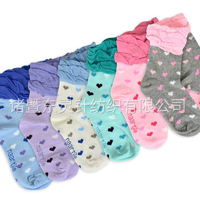 Dongling Girl's Cotton Round Neck Basic Stockings, 10 Pairs