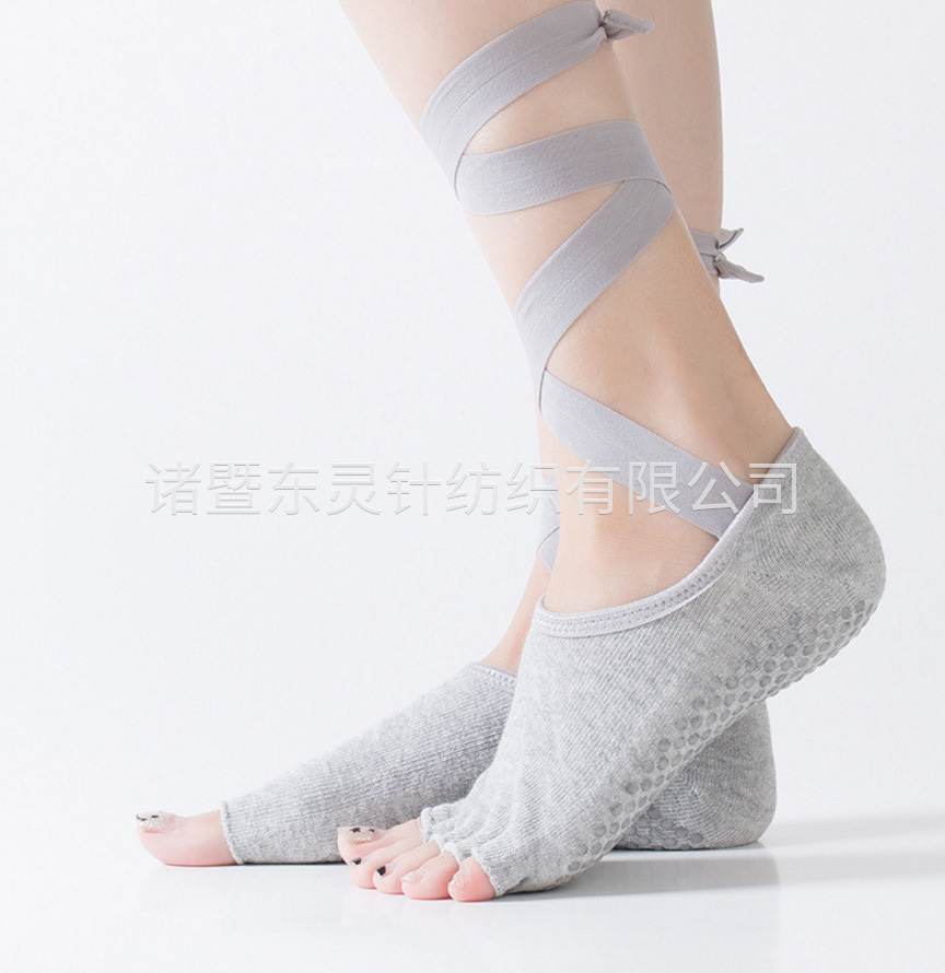 瑜伽襪露趾襪矽膠防滑純棉透氣吸汗運動襪