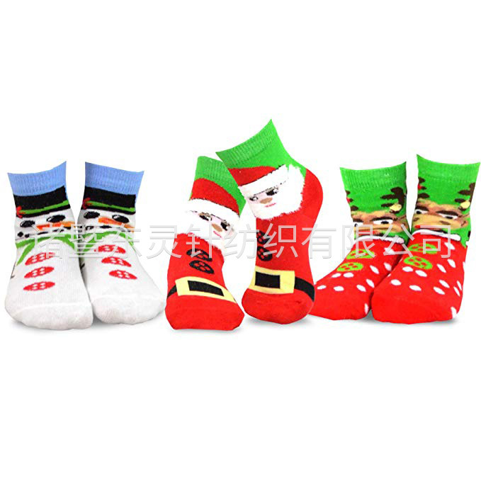 Dongling socks socks Christmas cotton fun for children